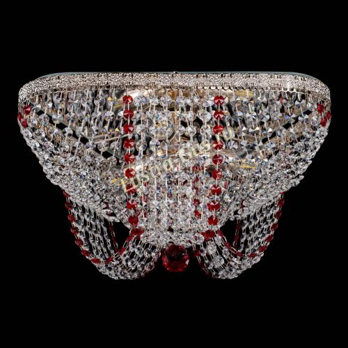 Люстра Верона Токката №5 красная в Химках Гусь Хрустальный