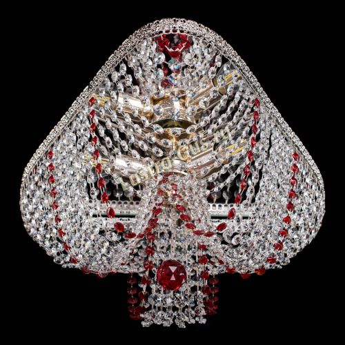 Люстра Верона Токката №5 красная в Химках Гусь Хрустальный