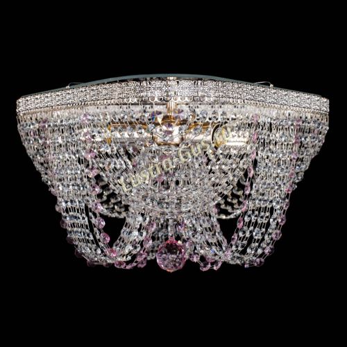 Люстра Верона Токката №5 розовая в Химках Гусь Хрустальный
