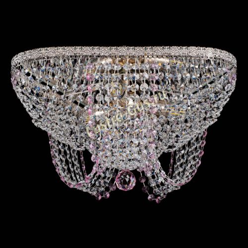 Люстра Верона Токката №5 розовая в Химках Гусь Хрустальный