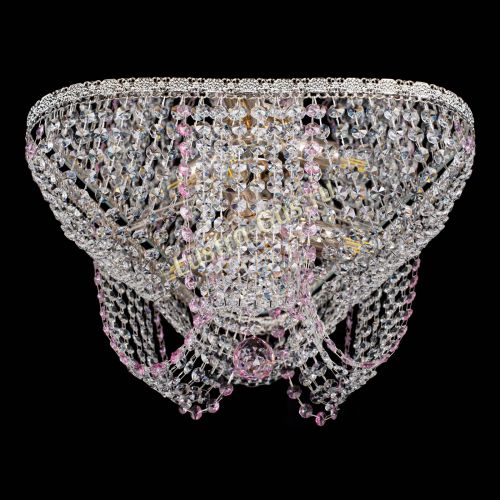 Люстра Верона Токката №5 розовая в Химках Гусь Хрустальный
