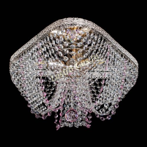 Люстра Верона Токката №5 розовая в Химках Гусь Хрустальный