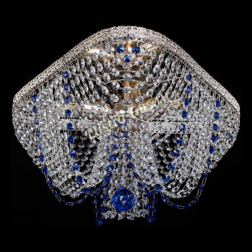 Люстра Верона Токката №5 синяя в Химках Гусь Хрустальный