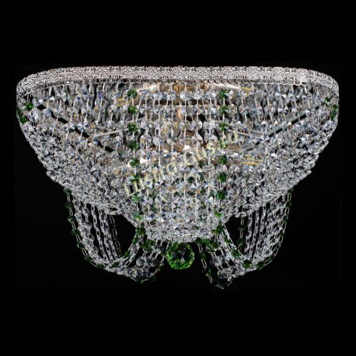 Люстра Верона Токката №5 зеленая в Химках Гусь Хрустальный