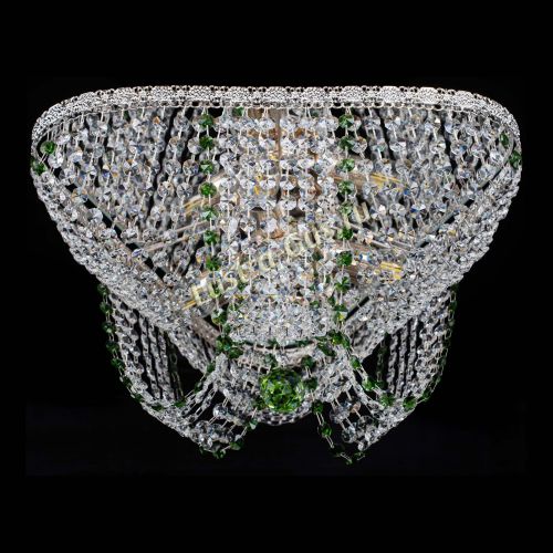Люстра Верона Токката №5 зеленая в Химках Гусь Хрустальный