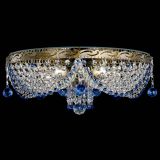 Люстра Виктория Синяя под бронзу в Химках