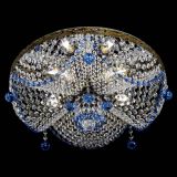 Люстра Виктория Синяя под бронзу в Химках