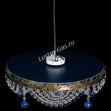 Люстра Виктория Синяя под бронзу в Химках