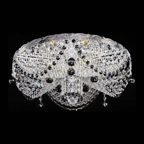 Люстра Виктория черная в Химках Гусь Хрустальный