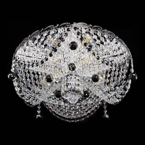 Люстра Виктория черная в Химках Гусь Хрустальный