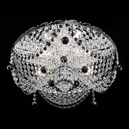 Люстра Виктория черная в Химках Гусь Хрустальный