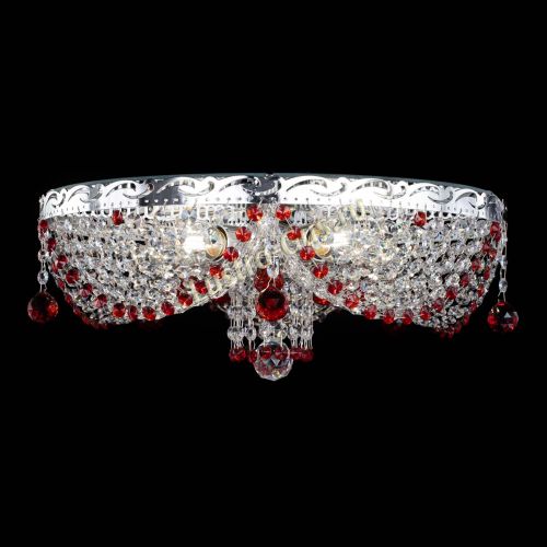 Люстра Виктория красная в Химках Гусь Хрустальный