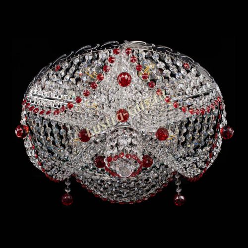 Люстра Виктория красная в Химках Гусь Хрустальный