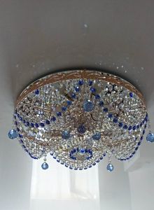 Люстра Виктория Синяя в Химках отзыв и фото покупателя