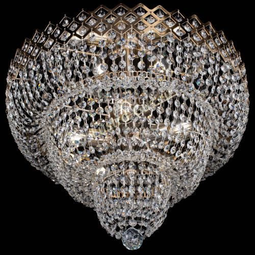 Люстра Водопад Корона №2 в Химках Гусь Хрустальный