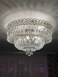 Люстра Хрустальный Каскад Перо в Химках отзыв и фото покупателя