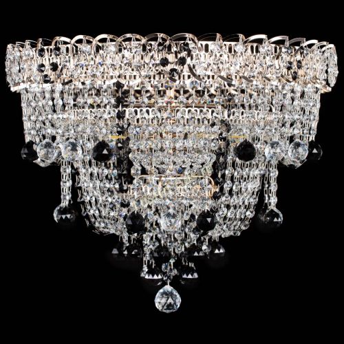 Люстра Водопад Софья черная в Химках Гусь Хрустальный