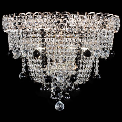 Люстра Водопад Софья черная в Химках Гусь Хрустальный