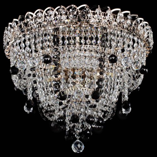 Люстра Водопад Софья черная в Химках Гусь Хрустальный