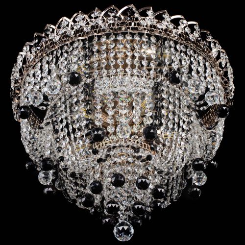 Люстра Водопад Софья черная в Химках Гусь Хрустальный