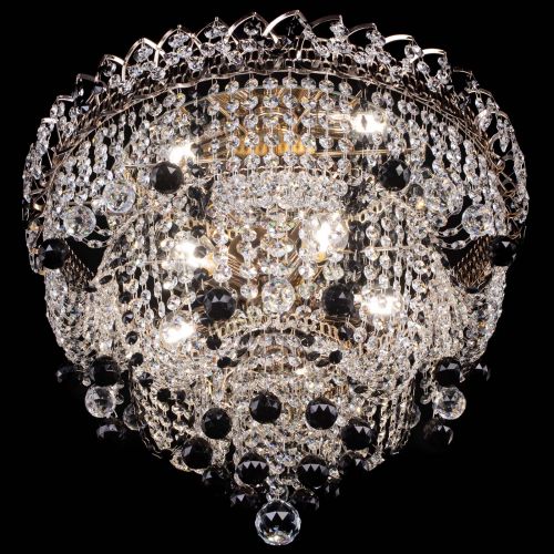 Люстра Водопад Софья черная в Химках Гусь Хрустальный