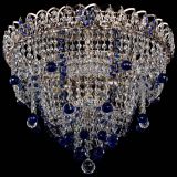Люстра Водопад Софья синяя в Химках