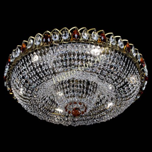 Люстра Водоворот Купол под бронзу Чайный в Химках Гусь Хрустальный