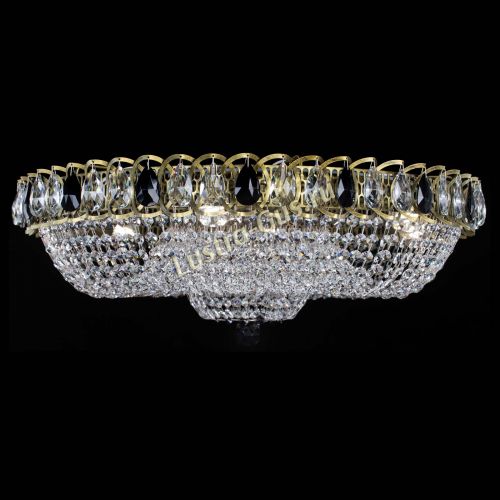 Люстра Водоворот Купол под бронзу Черный в Химках Гусь Хрустальный