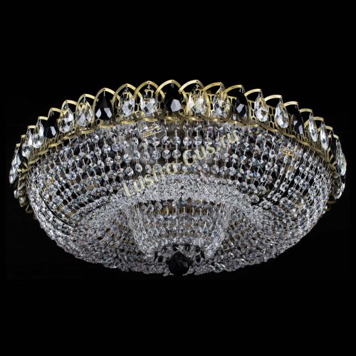 Люстра Водоворот Купол под бронзу Черный в Химках Гусь Хрустальный