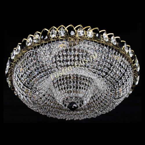 Люстра Водоворот Купол под бронзу Черный в Химках Гусь Хрустальный