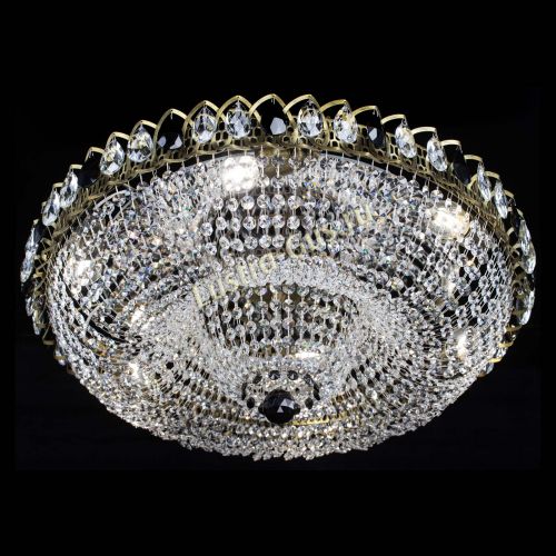 Люстра Водоворот Купол под бронзу Черный в Химках Гусь Хрустальный