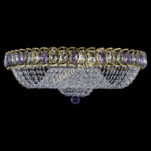 Люстра Водоворот Купол под бронзу Фиолетовый в Химках Гусь Хрустальный