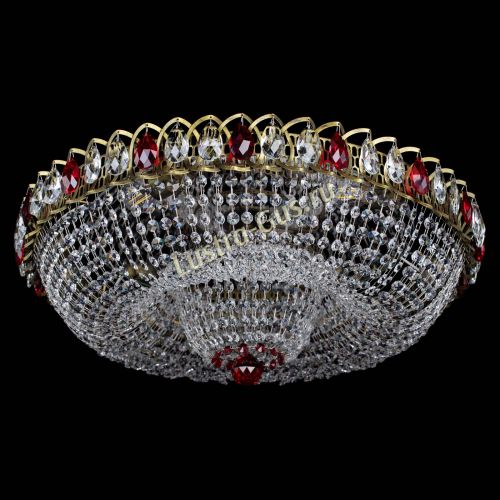 Люстра Водоворот Купол под бронзу Красный в Химках Гусь Хрустальный