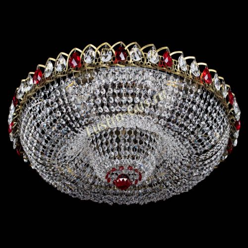 Люстра Водоворот Купол под бронзу Красный в Химках Гусь Хрустальный