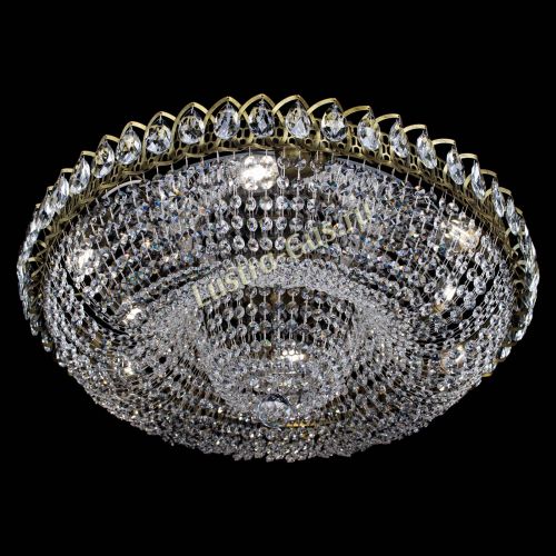 Люстра Водоворот Купол под бронзу в Химках Гусь Хрустальный