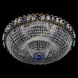 Люстра Водоворот Купол под бронзу Синий в Химках