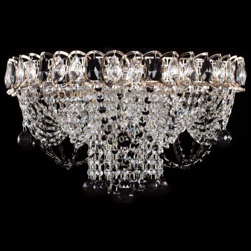 Люстра Водоворот Ольга шар черная в Химках Гусь Хрустальный