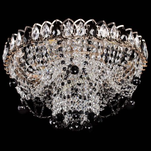 Люстра Водоворот Ольга шар черная в Химках Гусь Хрустальный