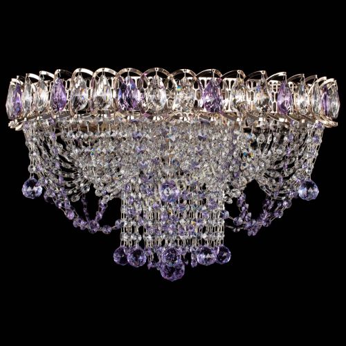 Люстра Водоворот Ольга шар фиолетовая в Химках Гусь Хрустальный