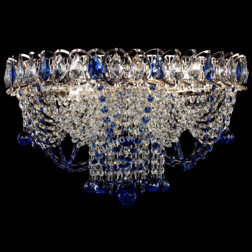 Люстра Водоворот Ольга шар синяя в Химках Гусь Хрустальный