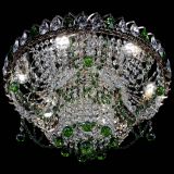 Люстра Водоворот Ольга шар зеленая в Химках