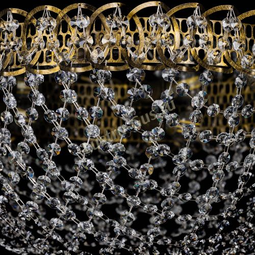 Люстра Водоворот Сетка Обтикон под бронзу в Химках Гусь Хрустальный