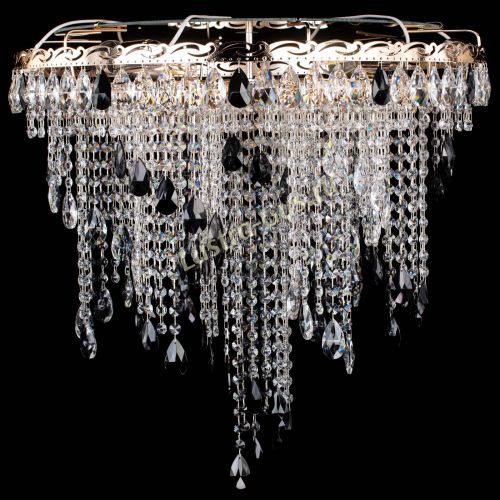 Люстра Вьюга черная в Химках Гусь Хрустальный