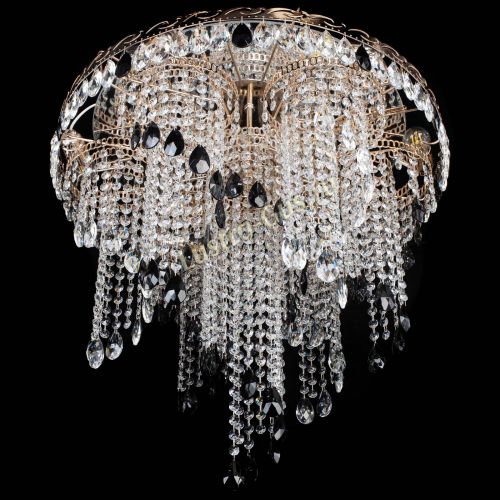 Люстра Вьюга черная в Химках Гусь Хрустальный