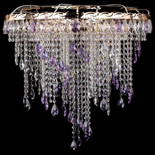 Люстра Вьюга фиолетовая в Химках Гусь Хрустальный