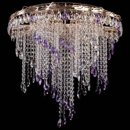 Люстра Вьюга фиолетовая в Химках Гусь Хрустальный