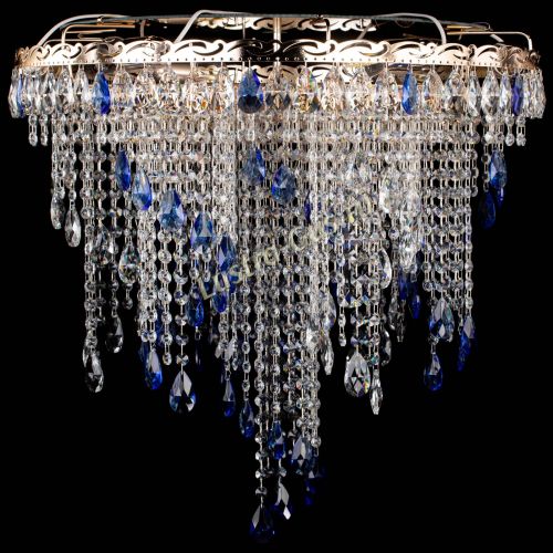 Люстра Вьюга синяя в Химках Гусь Хрустальный