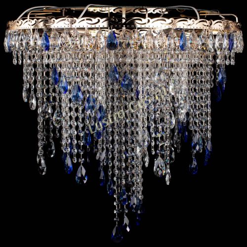 Люстра Вьюга синяя в Химках Гусь Хрустальный