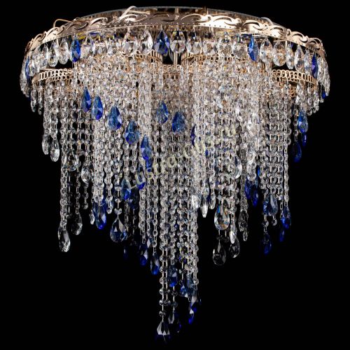 Люстра Вьюга синяя в Химках Гусь Хрустальный