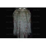 Люстра Вьюга длинная красная в Химках Люстра Вьюга длинная красная в Химках